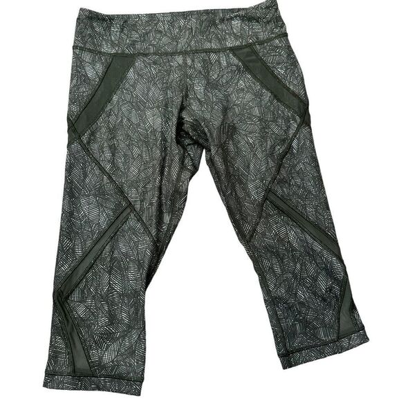 lululemon athletica Black Patterned Mesh Leggings - Picture 2 of 8